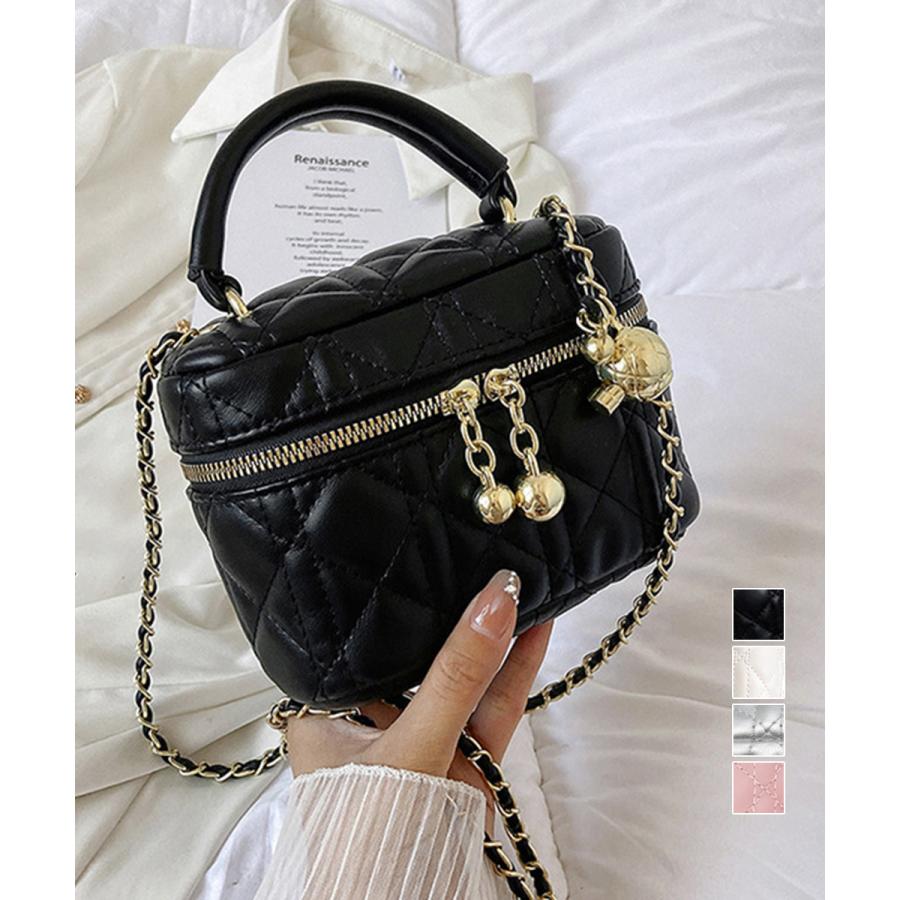 キルティングショルダーバッグ ミニバッグ