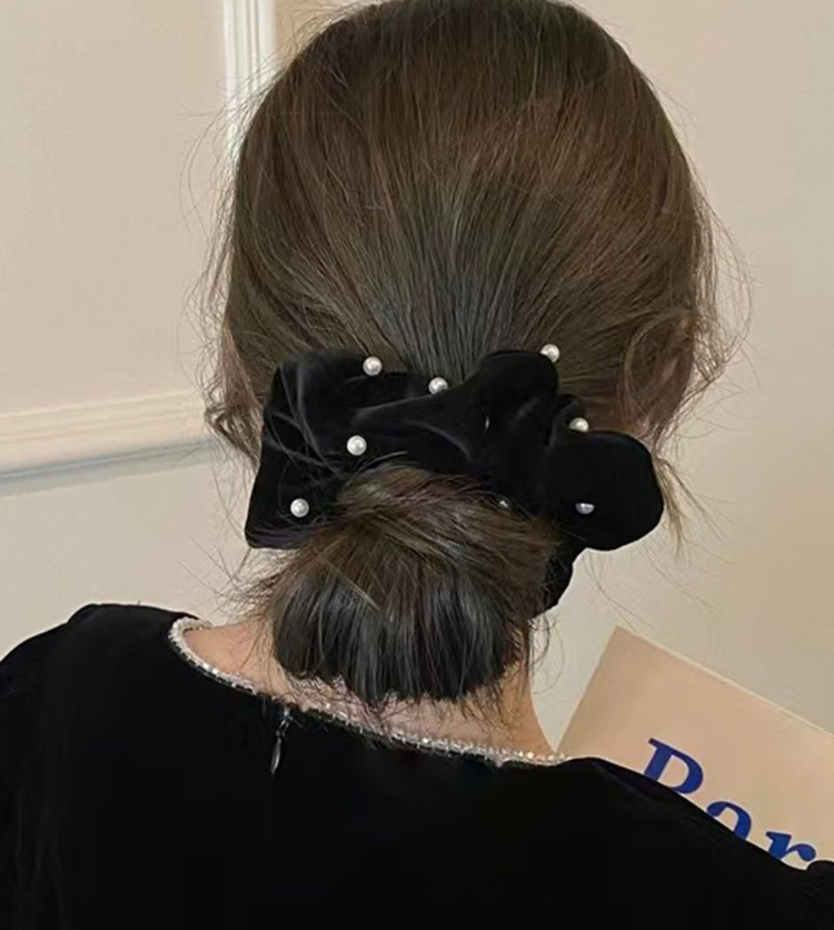 パール ヘアリング シュシュ 大人っぽい レディース ヘアアレンジ フェイクパール 髪飾り オルチャン 大人可愛い 小物 雑貨 上品 新作 人気 誕生日プレゼント