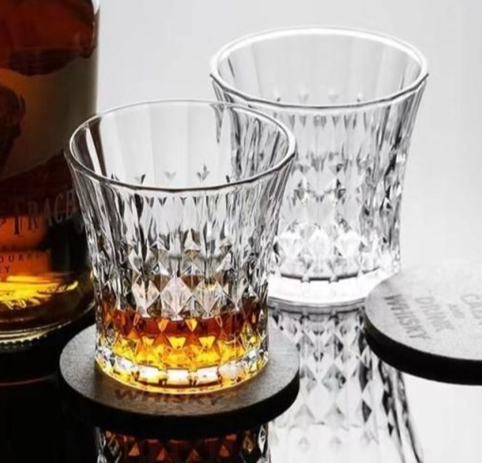 ウイスキーグラス ロックグラス ブランデーグラス ウイスキー　クリア グラス クリスタルグラス 240ml 2個セット