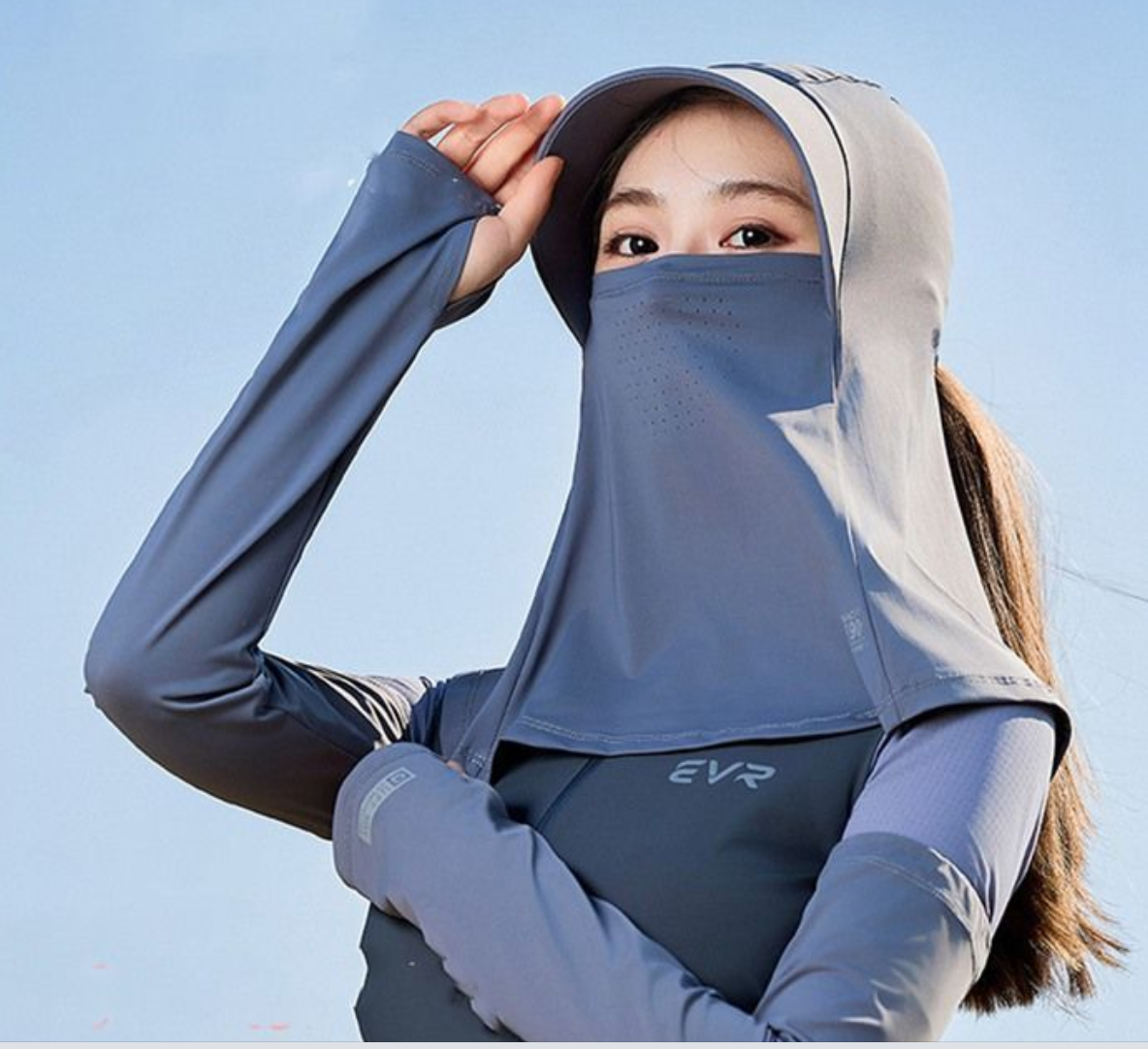 フェイスマスク 夏用 冷感 バラクラバ 自転車 涼しい 接触冷感 キャップ付 涼感 バラクラバ つば付き スポーツマスク 速乾 目出し帽 夏用 UVカット 呼吸しやすい フェイスマスク フェイスガード サイクルマスク ロード