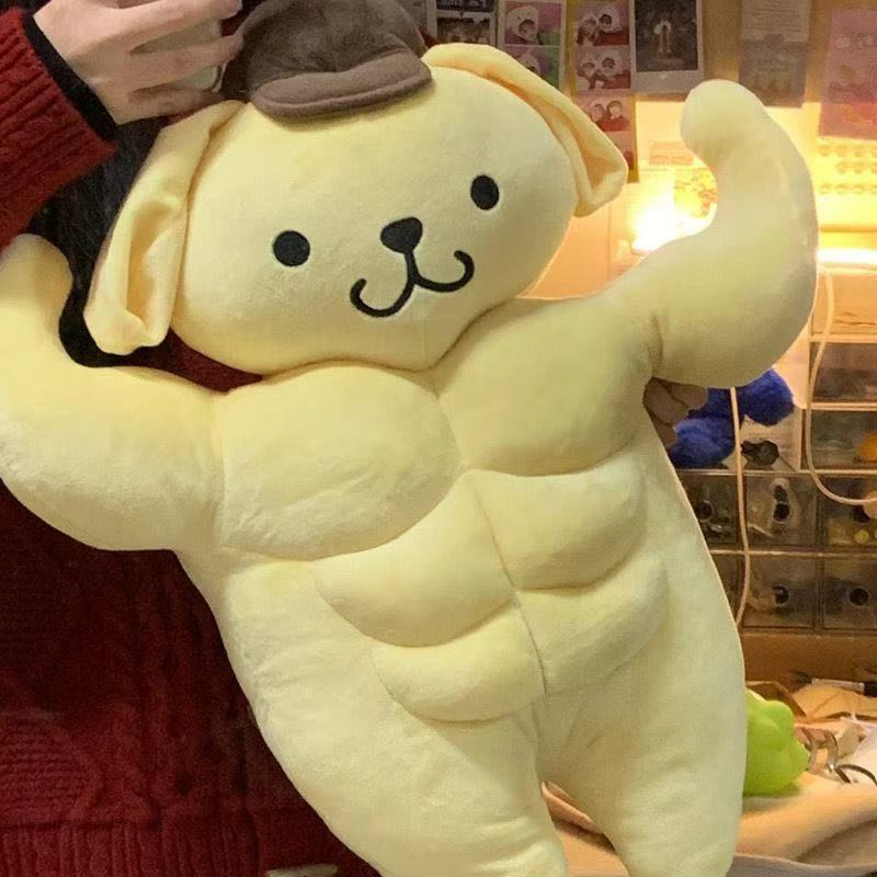 ポムポムプリン ぬいぐるみ　筋肉 超可愛い　人気　プレゼント 58cm
