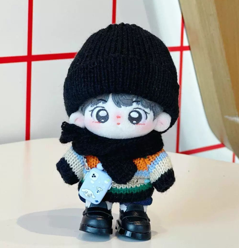 10cm ぬいぐるみ 服 着替え 5点セット お洋服 韓国ファッション アイドル衣装 ぬい活 推し活 推しぬい 綿人形 棉花娃娃 ちびぬい服 ちびぐるみ コットンドール