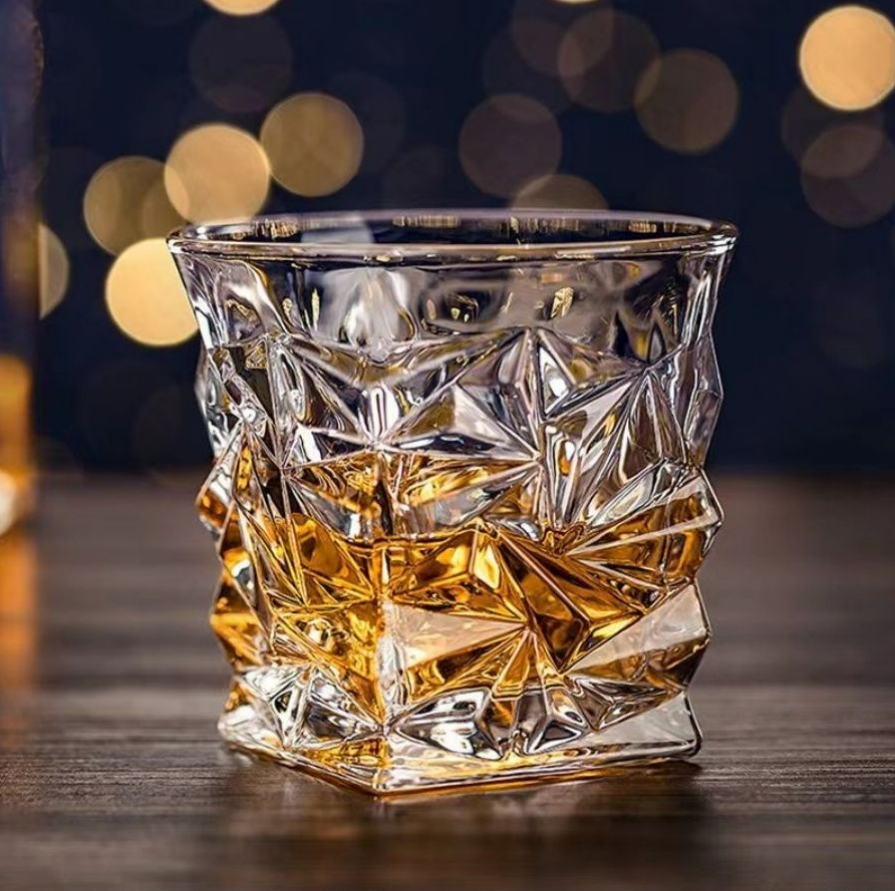 ウイスキーグラス ロックグラス オシャレ ガラスグラス グラス ウイスキー　 クリスタルグラス 300ml 2個セット