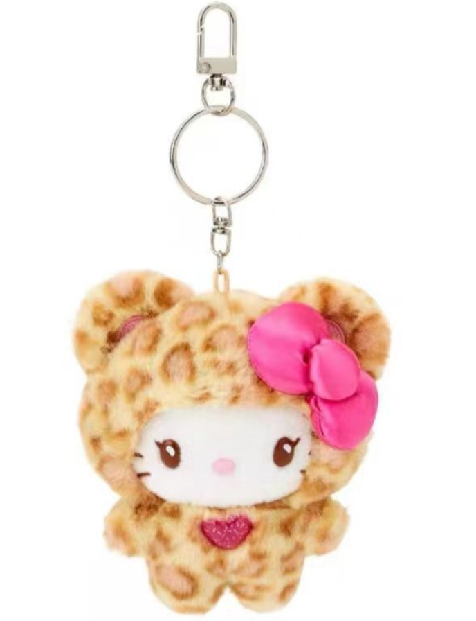 【新品】サンリオ　ハローキティ　ギャルクマ　ヒョウ柄　キティ　ぬいぐるみ　ベージュ