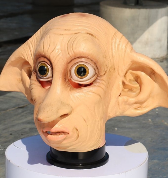 ヘッドギア ハリー・ポッター ドビー コスプレ ハロウィン フェイス カバー ハロウィン パーティー用 ハーフフェイスアイカバー カーニバル ロールプレイ プロム コスプレアクセサリー コスチューム パーティー グッズ